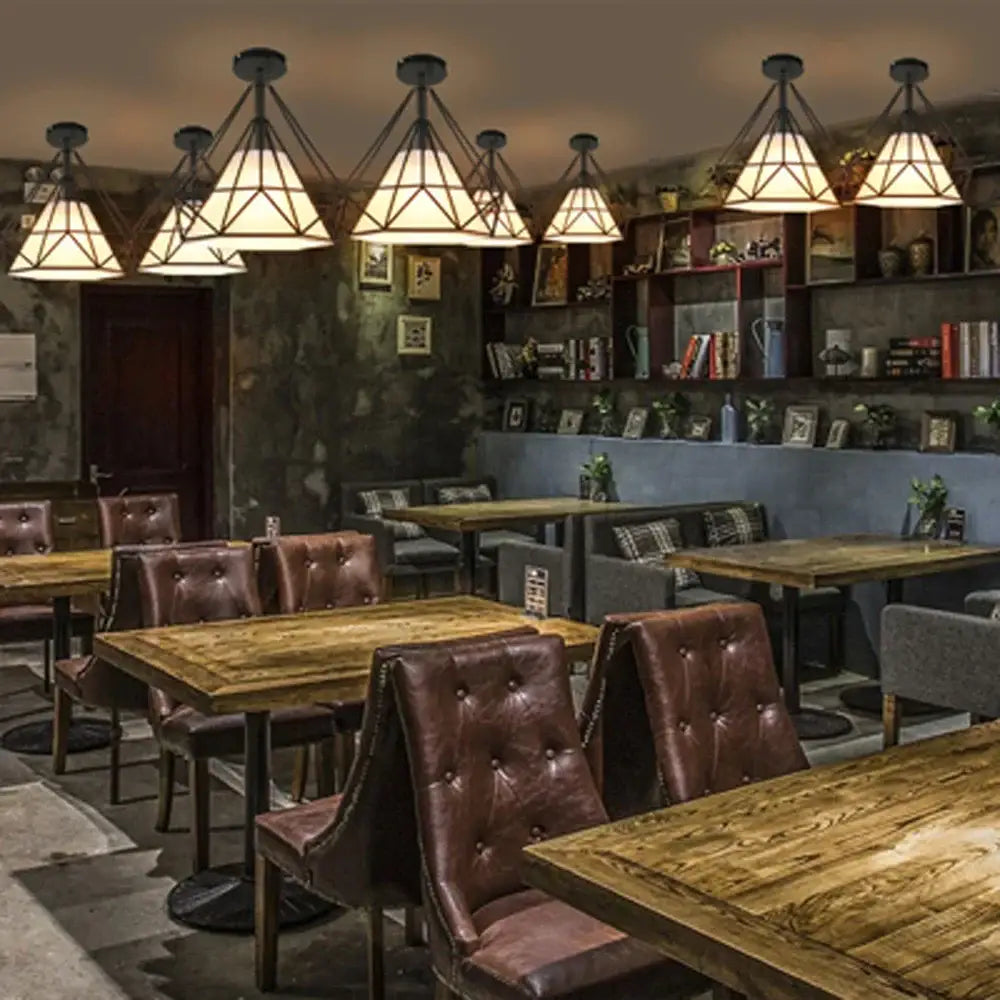 Iron Cage Ceiling Lamp