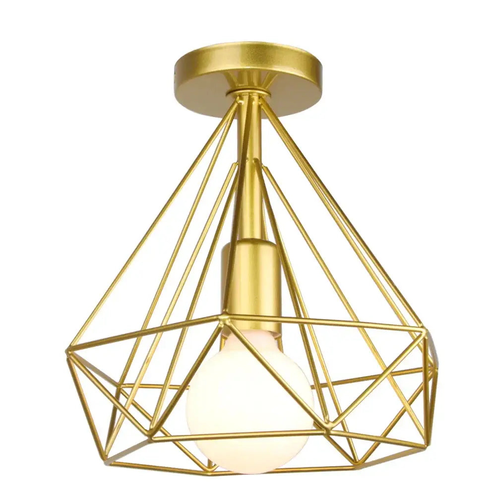 Iron Cage Ceiling Lamp