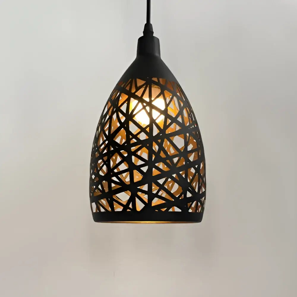 Iron Cage Pendant Light Dia14.5cm for Dining