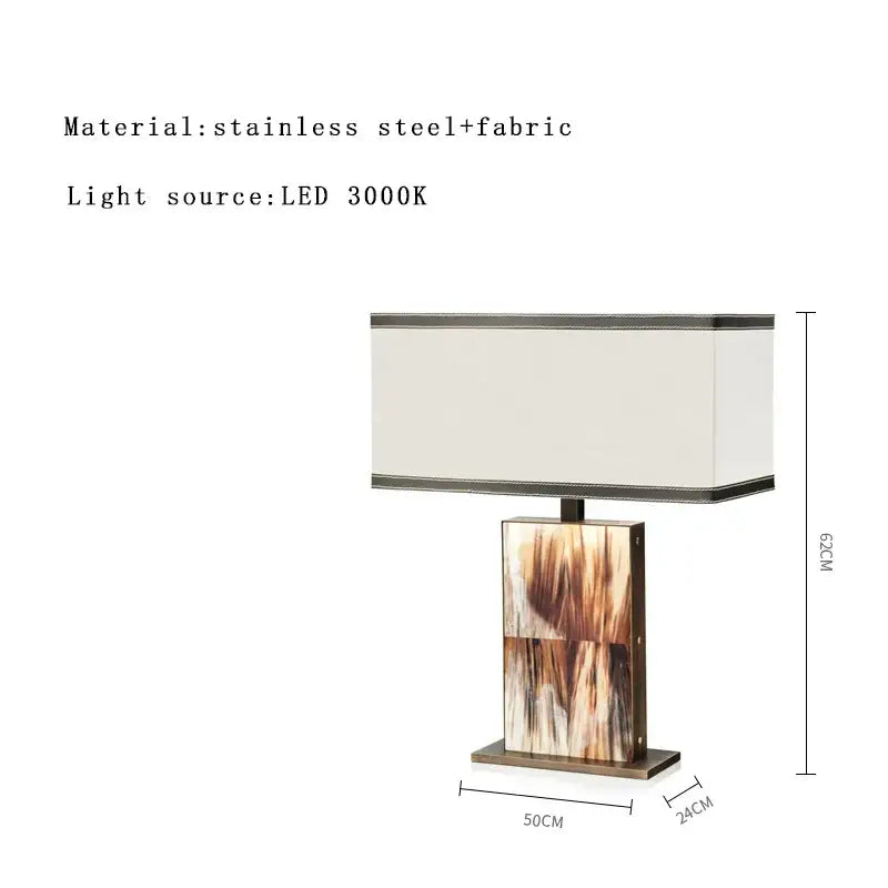 Metallic Beige Table Lamp