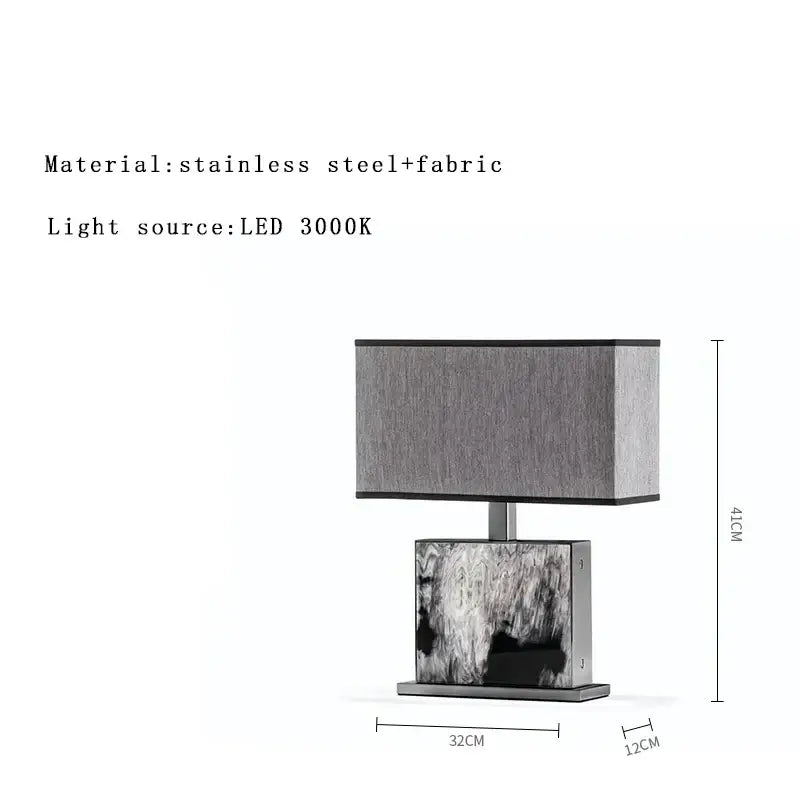 Metallic Beige Table Lamp