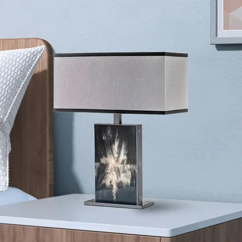 Metallic Beige Table Lamp