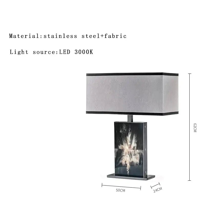 Metallic Beige Table Lamp