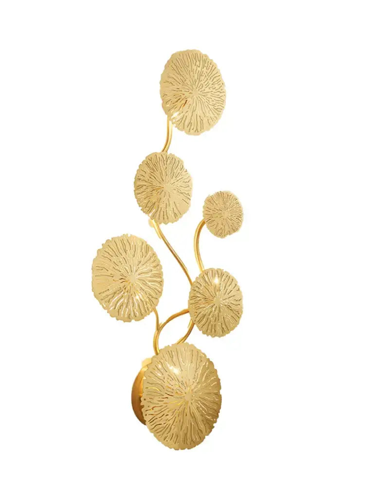 Gold Leaf Wall Sconce