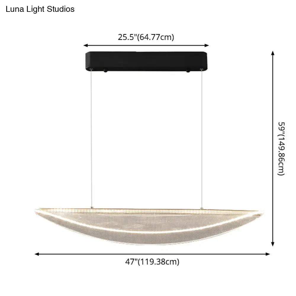 Acrylic Leaf Pendant Light