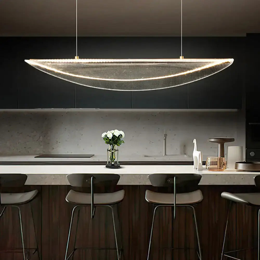 Acrylic Leaf Pendant Light