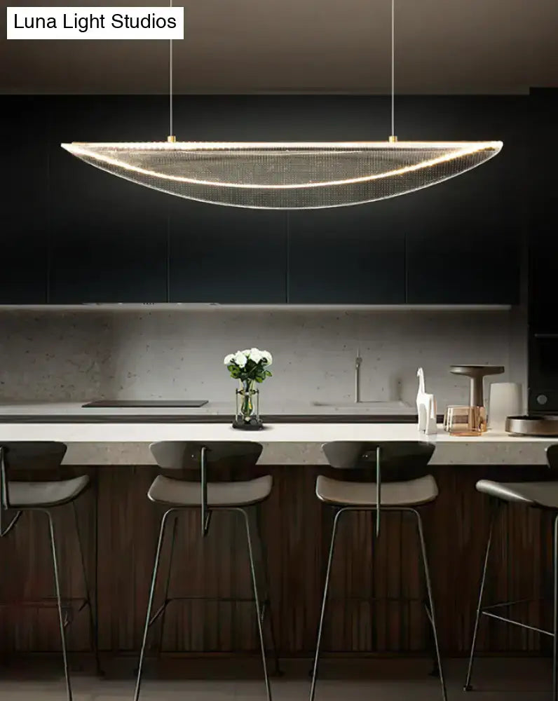 Acrylic Leaf Pendant Light