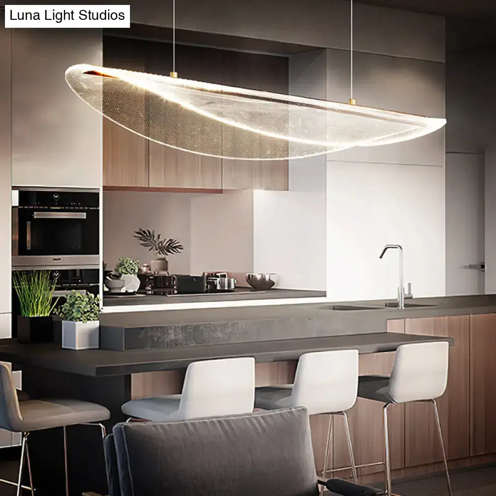Acrylic Leaf Pendant Light