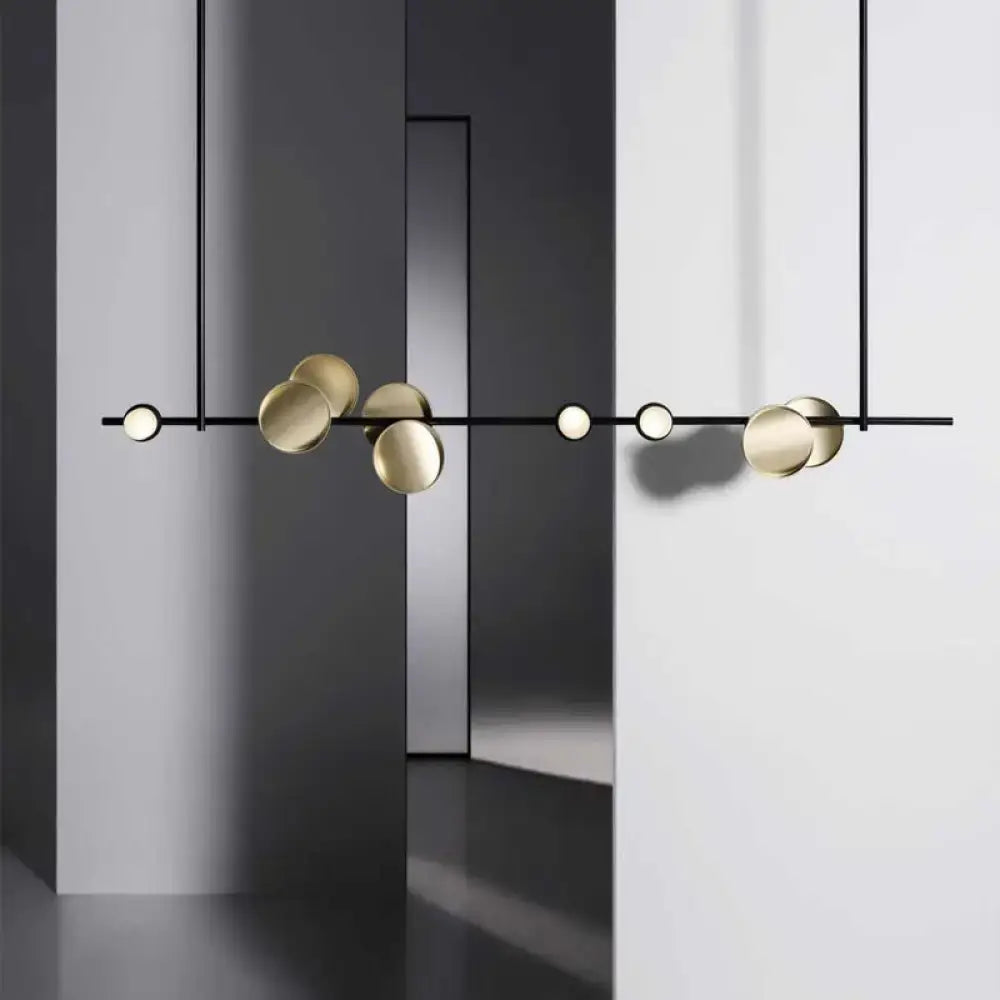 Black Metal Circle Chandelier