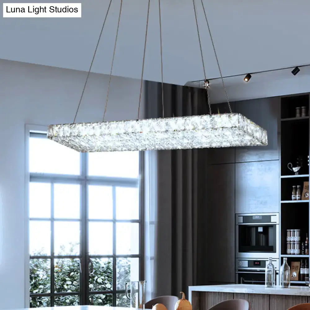 Clear Crystal Island Chandelier