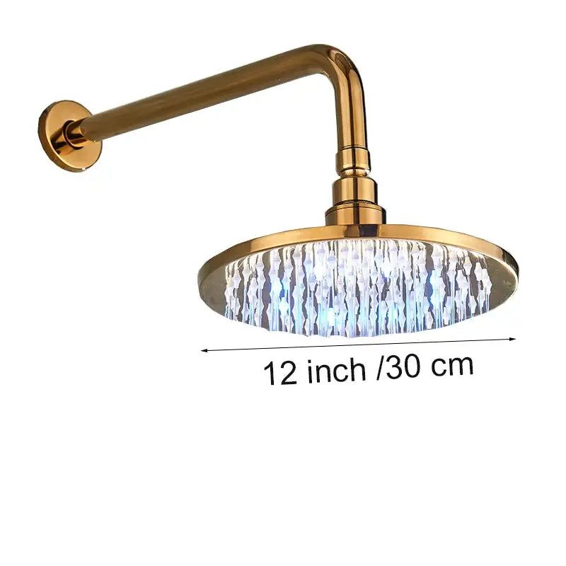 Gold Crystal Shower Head