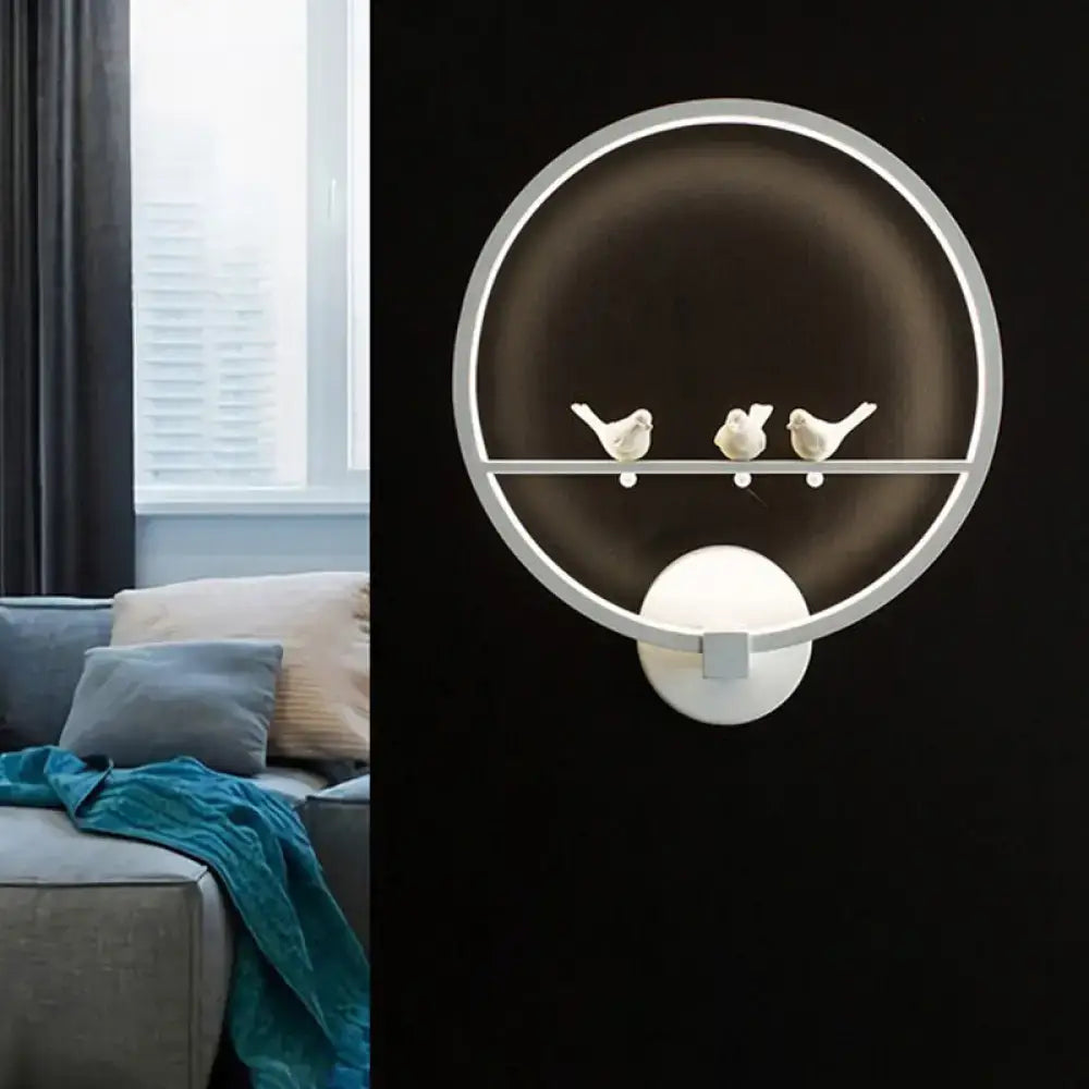 White Bird Wall Lamp