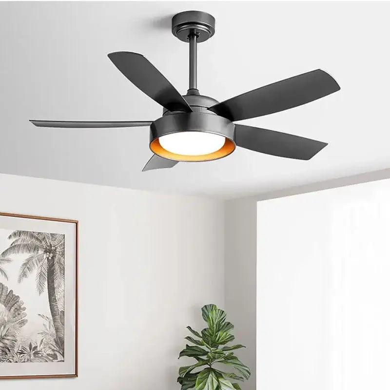 Wood 5-Blade Ceiling Fan