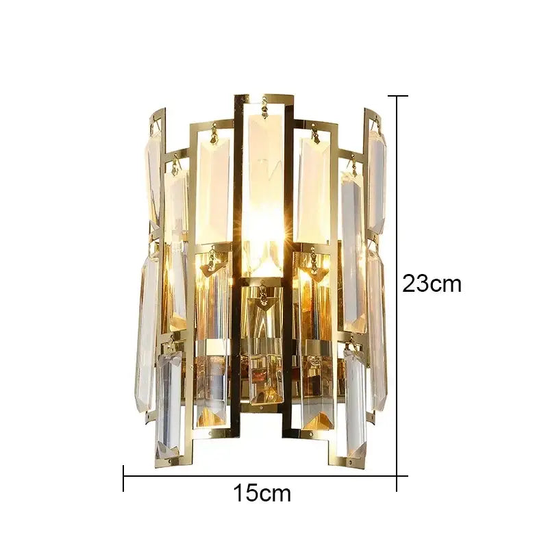 Black Crystal LED Lamp