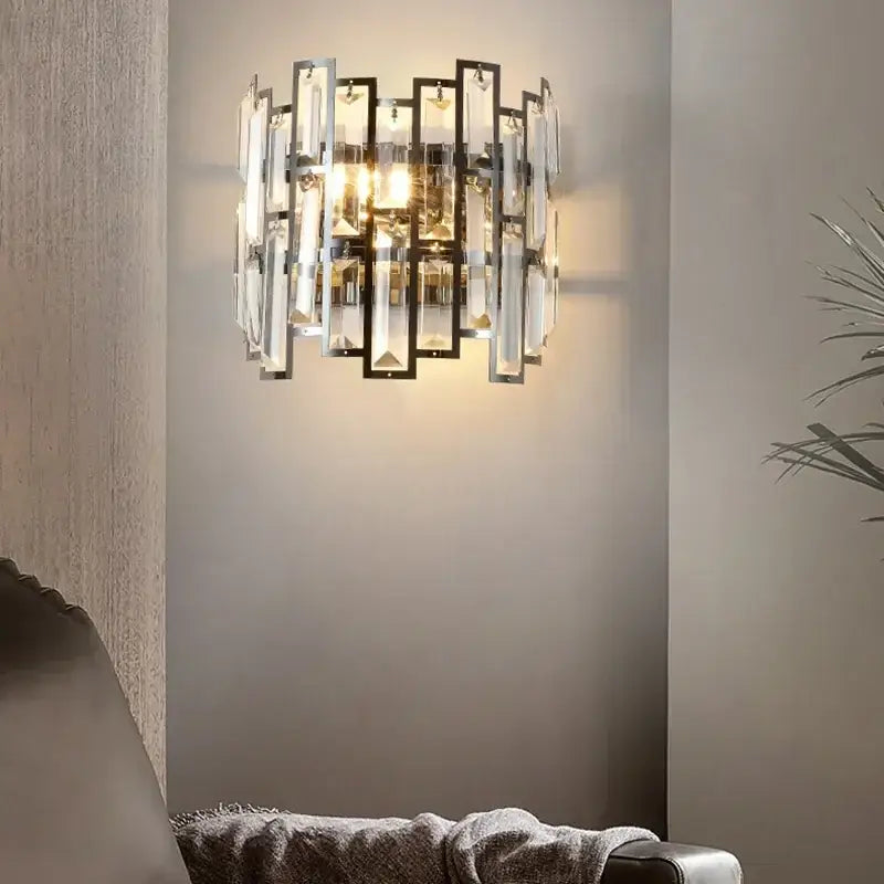Black Crystal LED Lamp