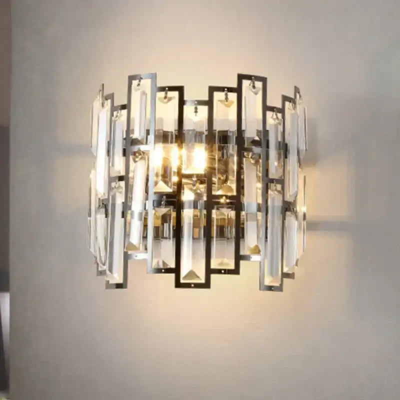 Black Crystal LED Lamp