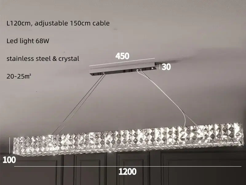 Chrome Crystal LED Chandelier Up To 6 Rings