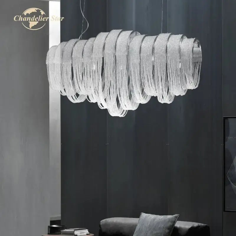Crystal Tassel LED Chandelier