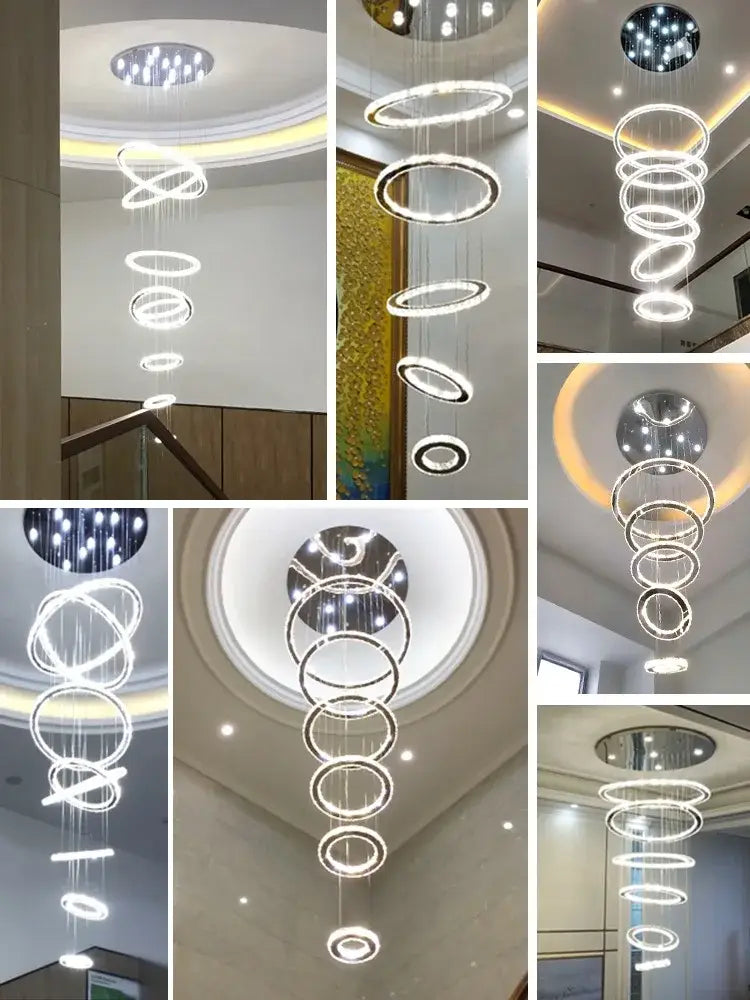 Crystal Rings Chandelier