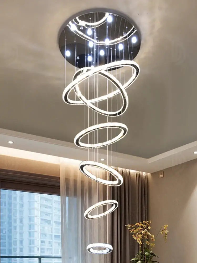 Crystal Rings Chandelier