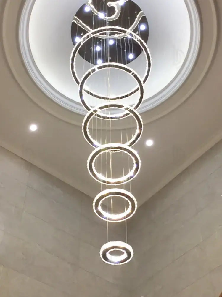 Crystal Rings Chandelier