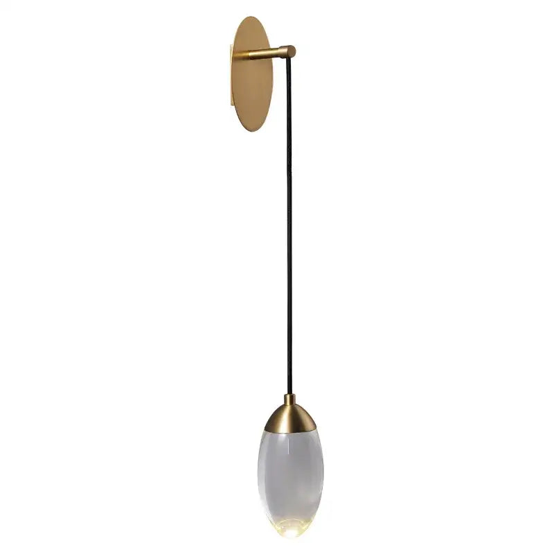 Gold Crystal LED Nordic Stairwell Wall Light