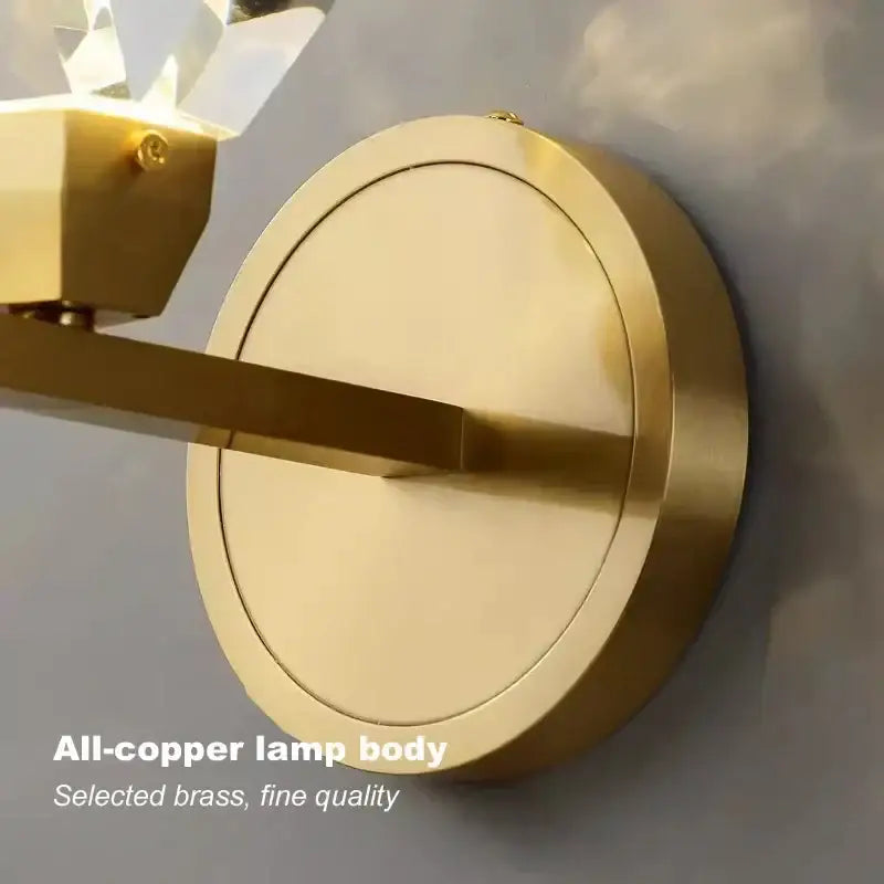 Copper Crystal LED Wall Sconce