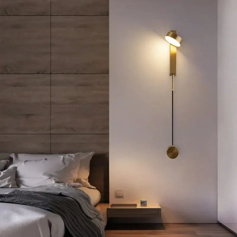 Black Marble LED Sconce