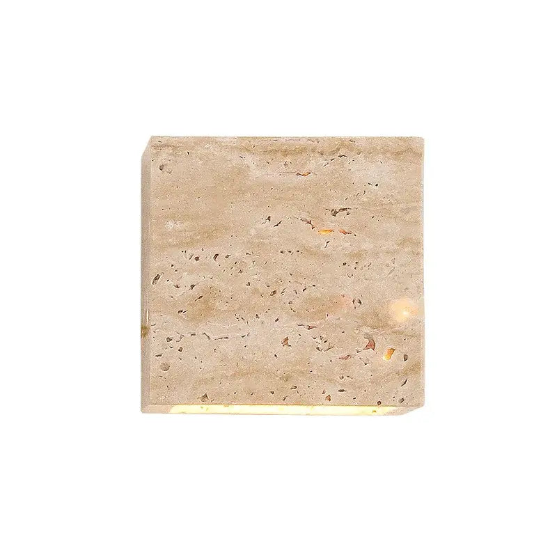 Marble Cuboid LED Sconce