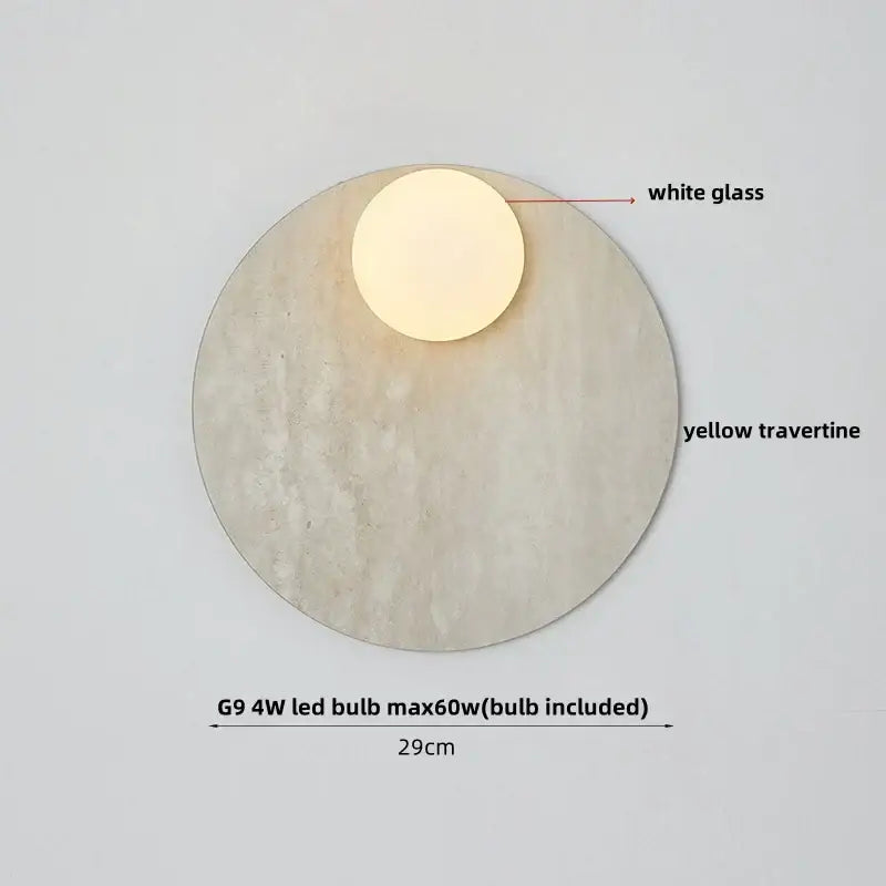 Bulgari Stone Globe Sconce