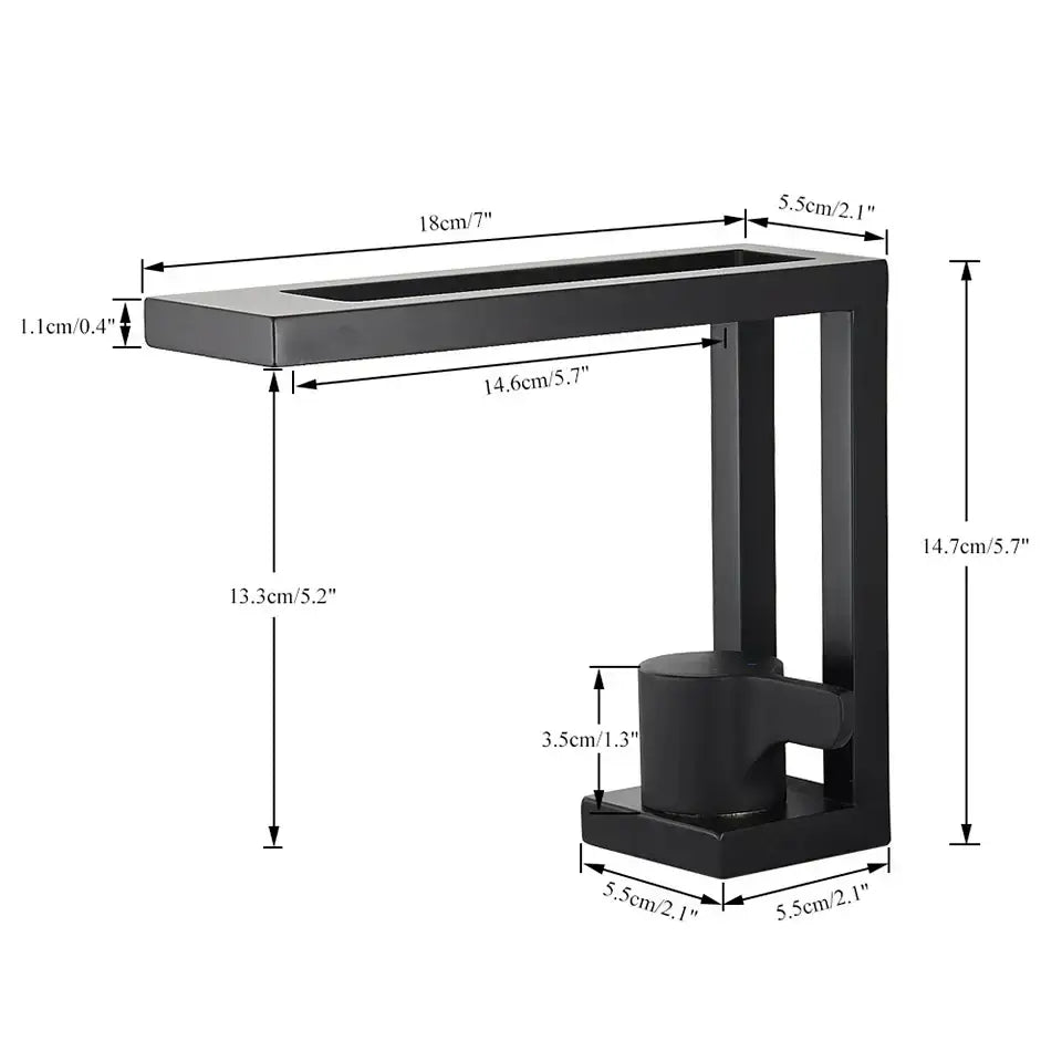 Black Vessel Sink Mixer