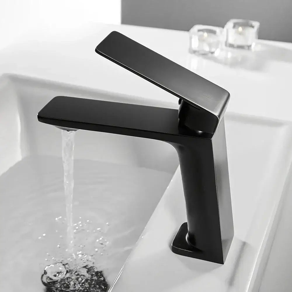 Angular Black Mixer Tap