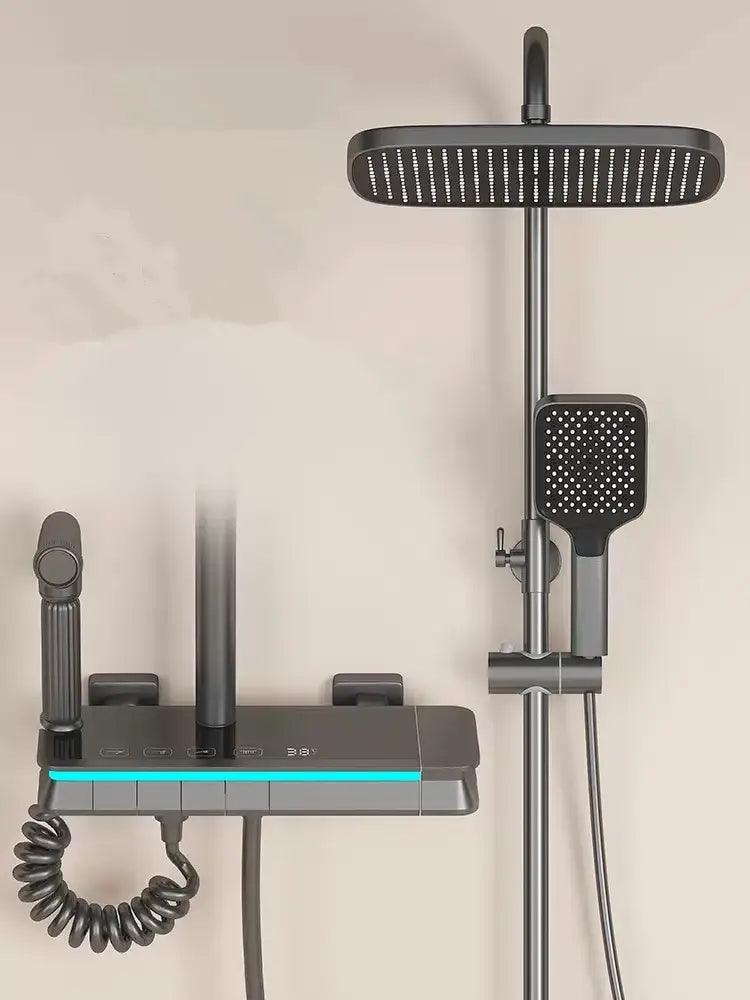 Brass LED Shower Faucet Set