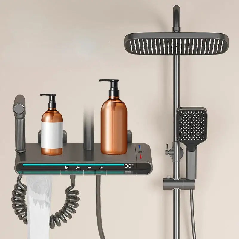 Brass LED Shower Faucet Set