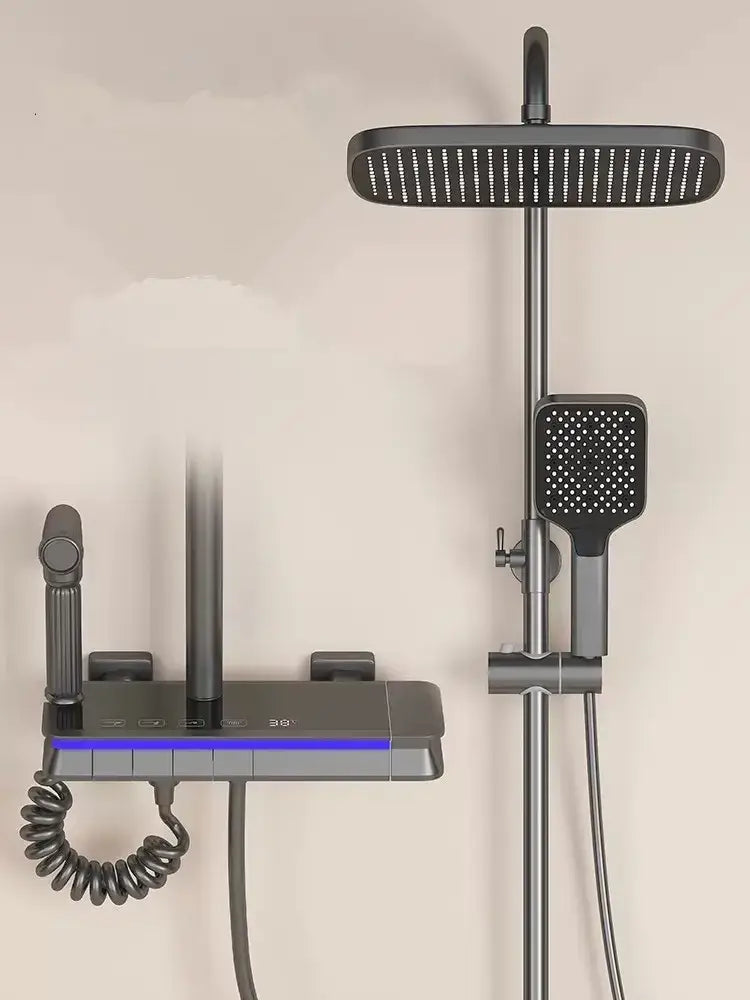 Brass LED Shower Faucet Set