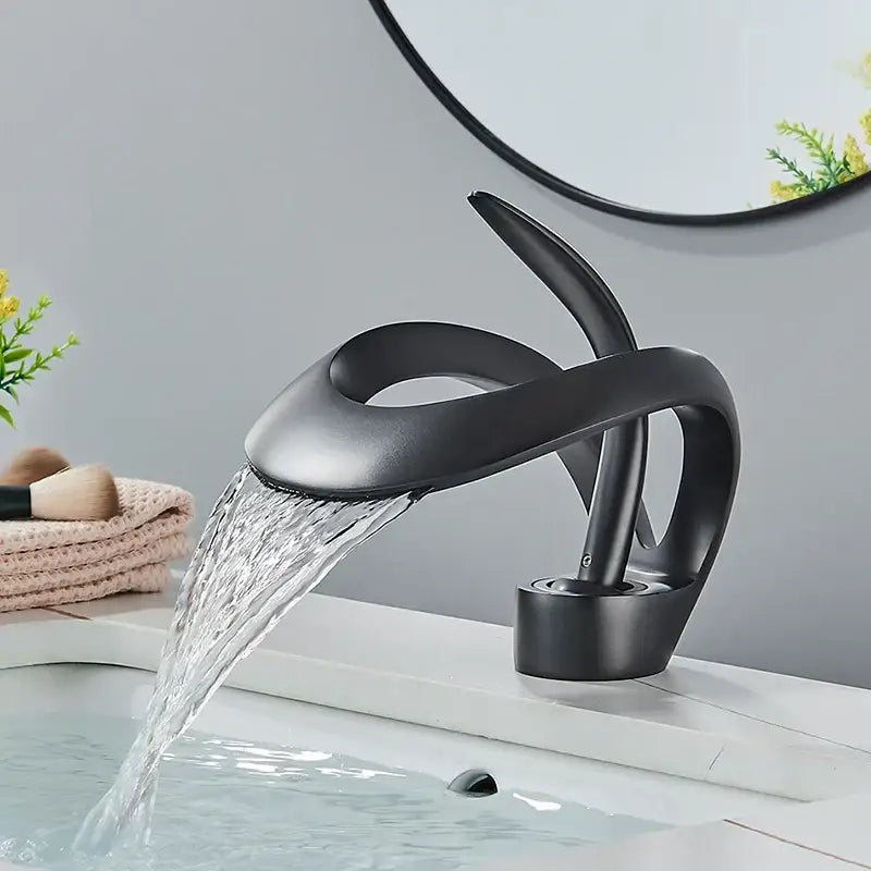 Black Brass Vanity Faucet