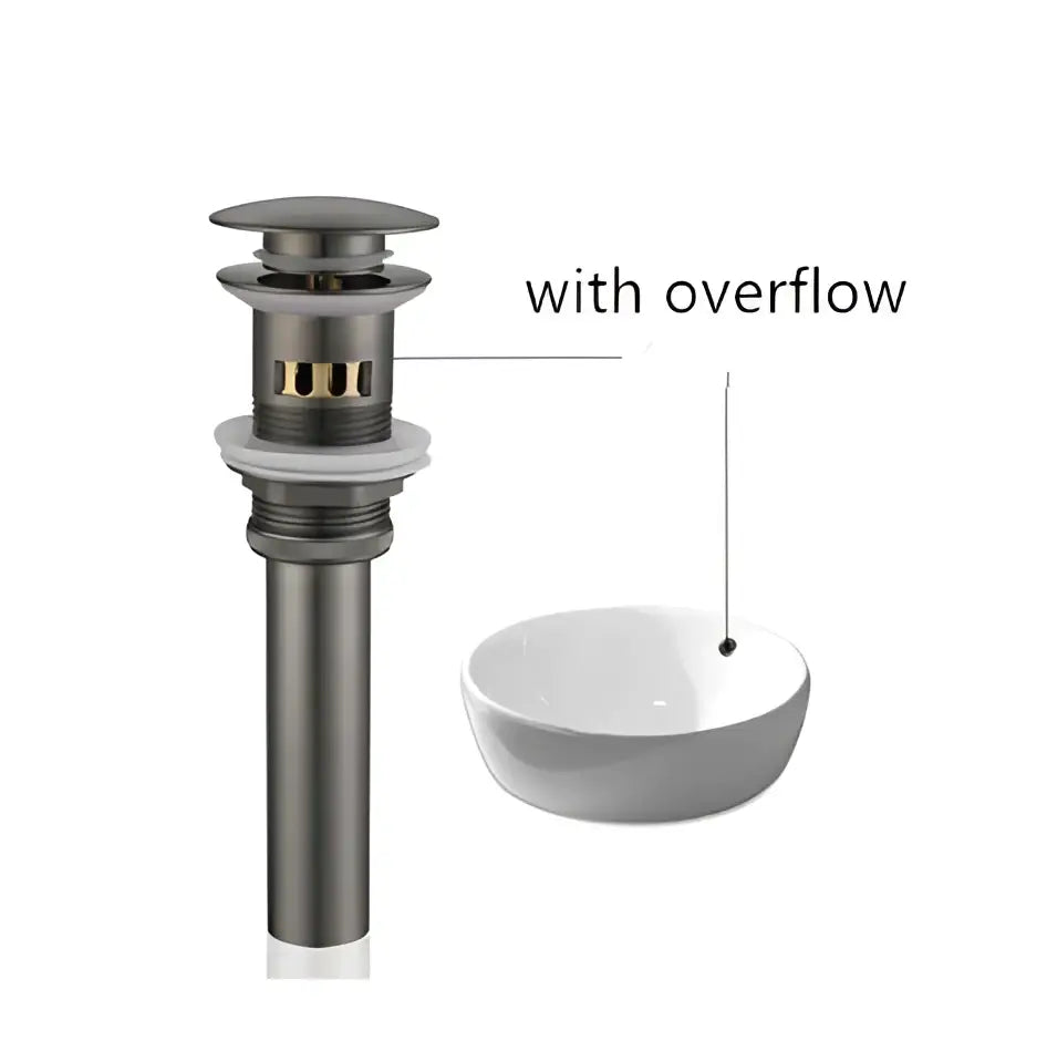 Black Gold Basin Faucet with Two-Hole Design