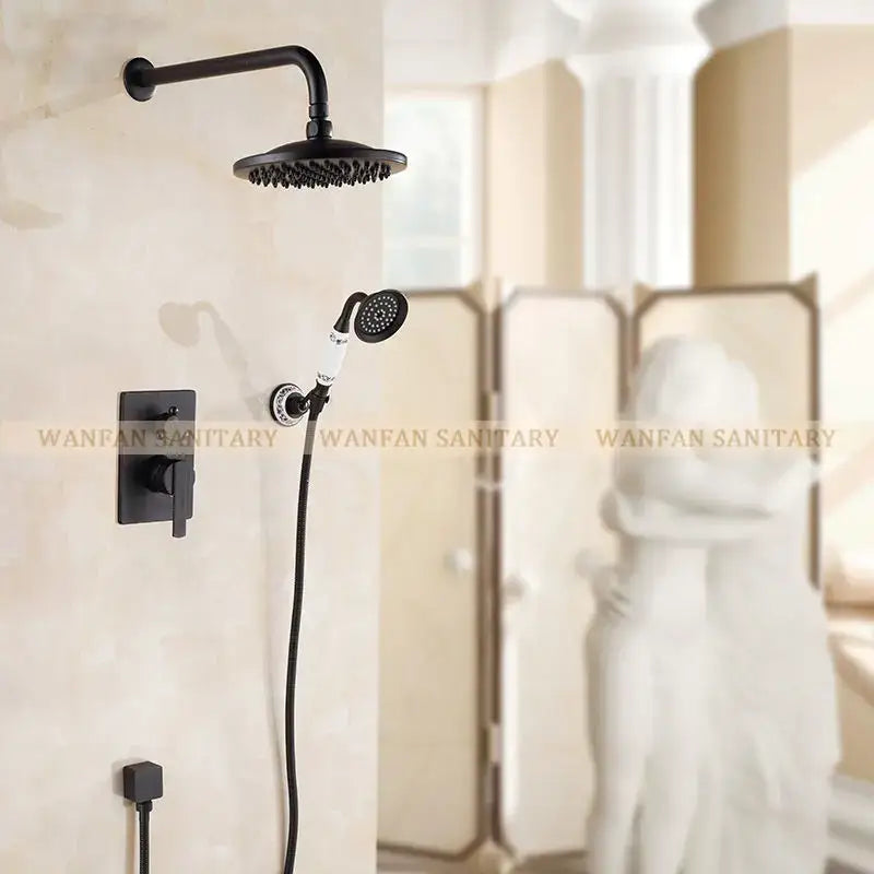 Black Gold Shower Set