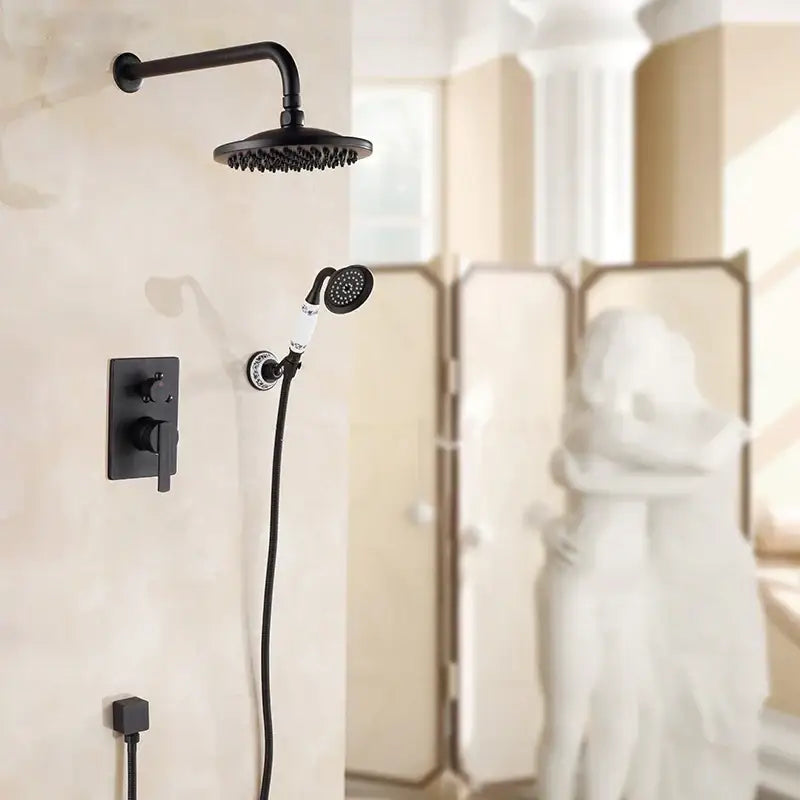 Black Gold Shower Set