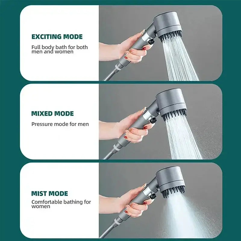Black Chrome Shower Head