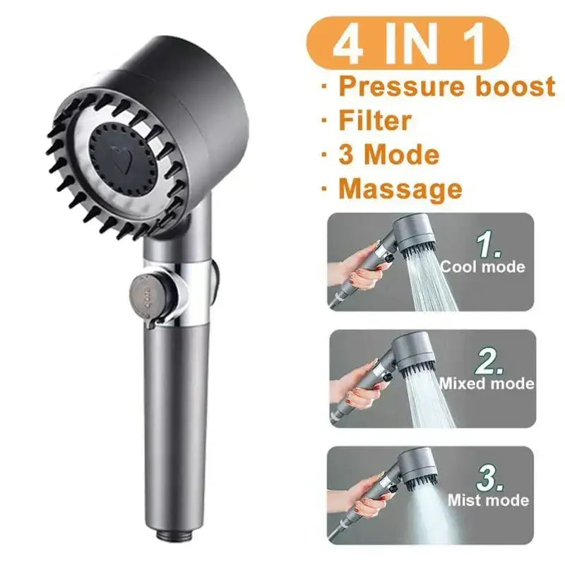 Black Chrome Shower Head