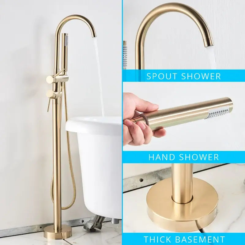 Black Dual Handle Bathtub Faucet