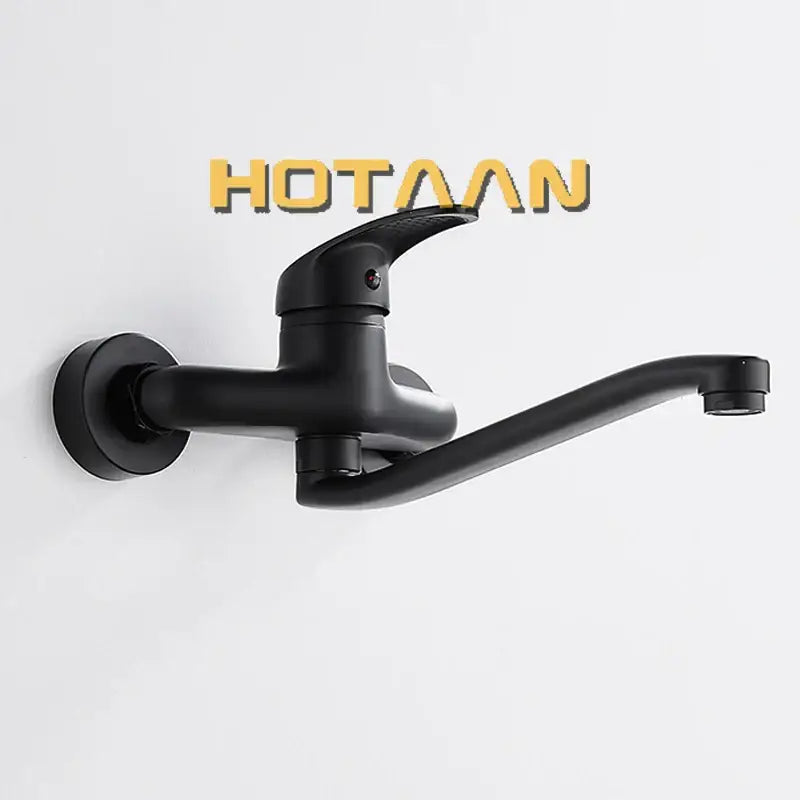Black Dual Hole Kitchen Faucet