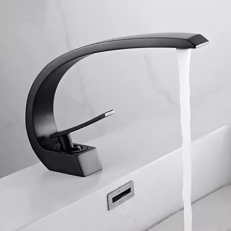 Black Gold Basin Faucet Single-Handle Design