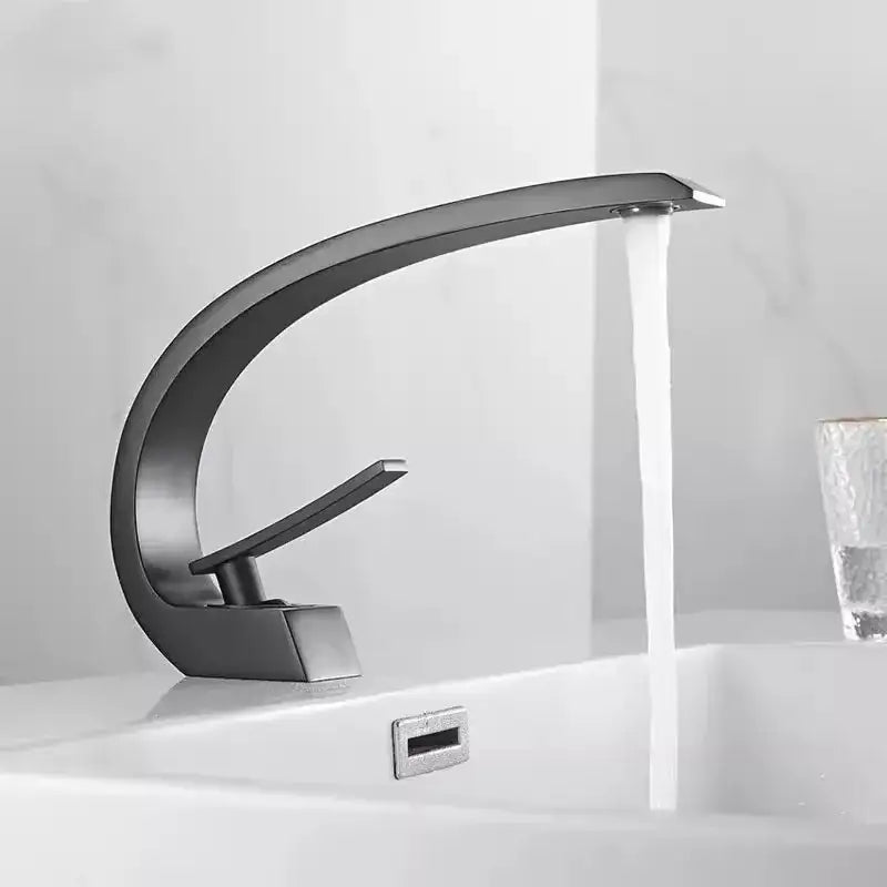 Black Gold Basin Faucet Single-Handle Design