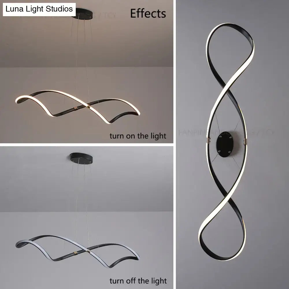 Black LED Chandelier Pendant
