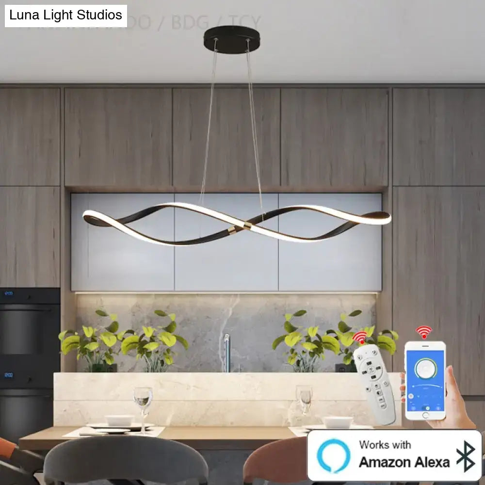 Black LED Chandelier Pendant