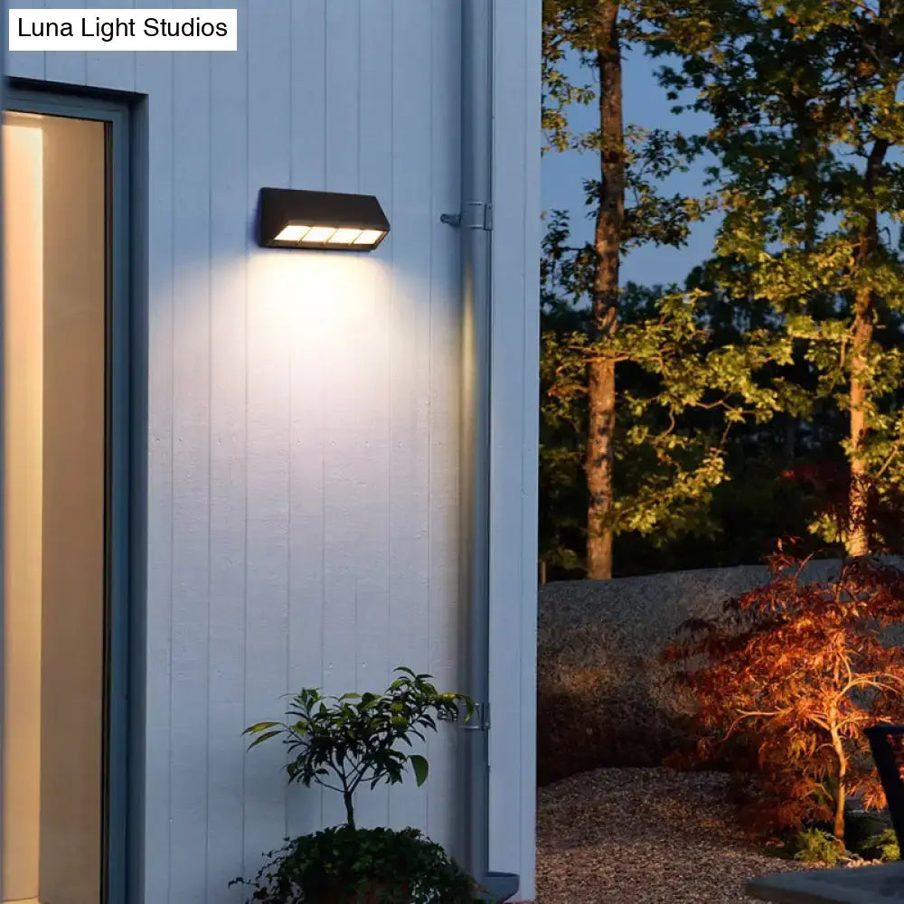 Black Cast Iron Outdoor Industrial Sconce