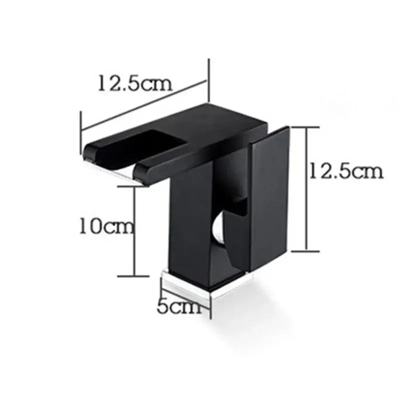 Black LED Waterfall Faucet