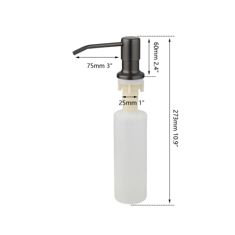 Grey ABS Soap Dispenser